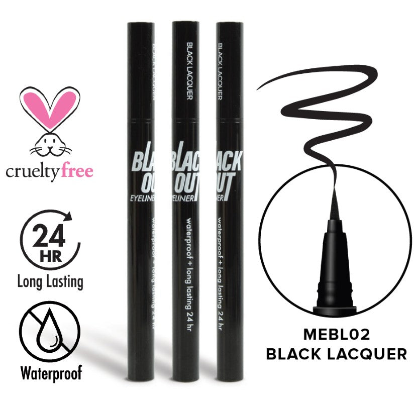 Very Black - Black Lacquer, Blackout Eyeliner