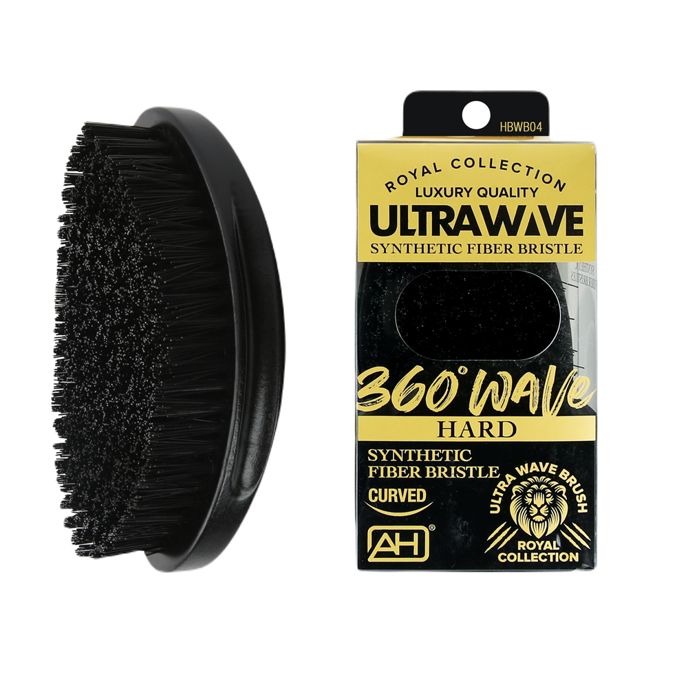 A Premium oval shaped Hard Boar Bristle Wave Hairbrush