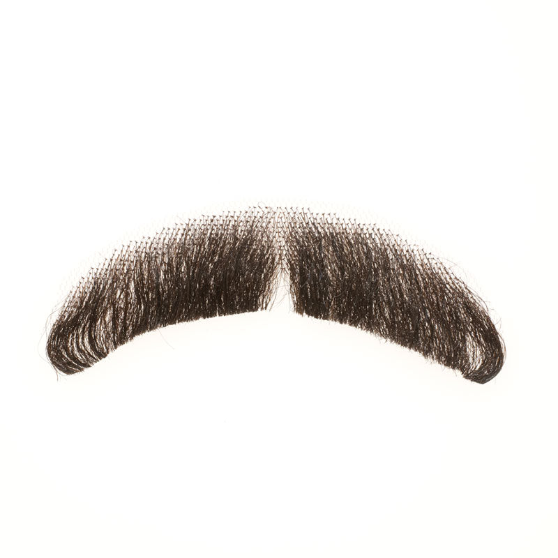 Theatrical moustache close up image