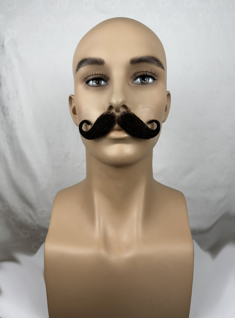 Theatrcial human hair moustache