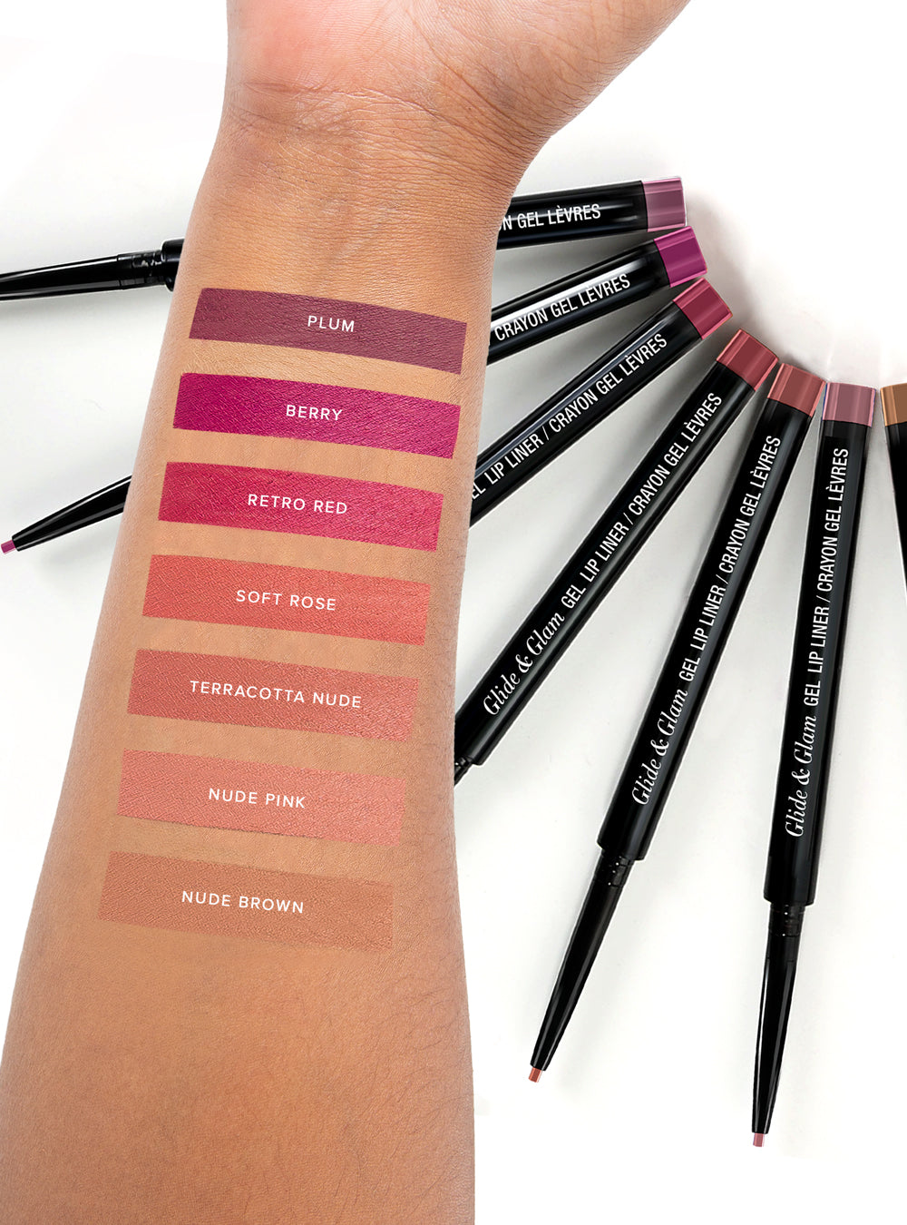 Glide & Glam Waterproof Gel Lip Liner | Waterproof, No Sharpening
