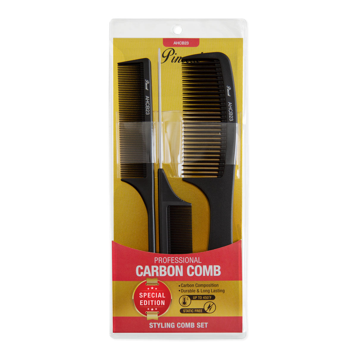 PROFESSIONAL CARBON BARBER COMBS