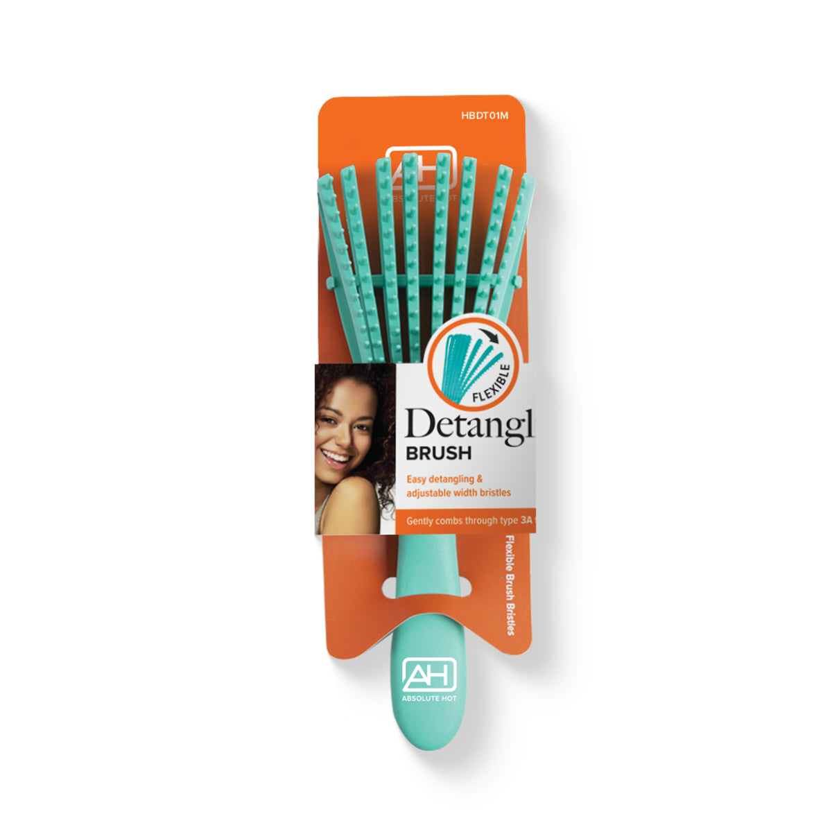 Afro Hair Detangling Brush: Gentle Detangling for Curly, Kinky & Coily Hair | Wet & Dry Use