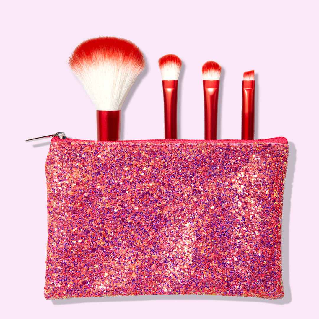 ESSENTIAL BRUSH KIT - Travel Size (Red)