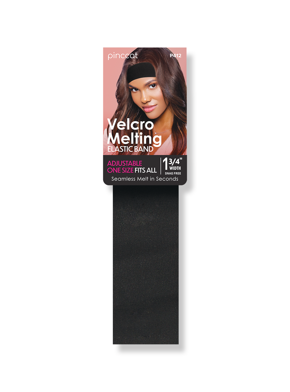 Pinccat Velcro Melting Elastic Band: Secure Lace & Edge Melting | Adjustable & Non-Slip