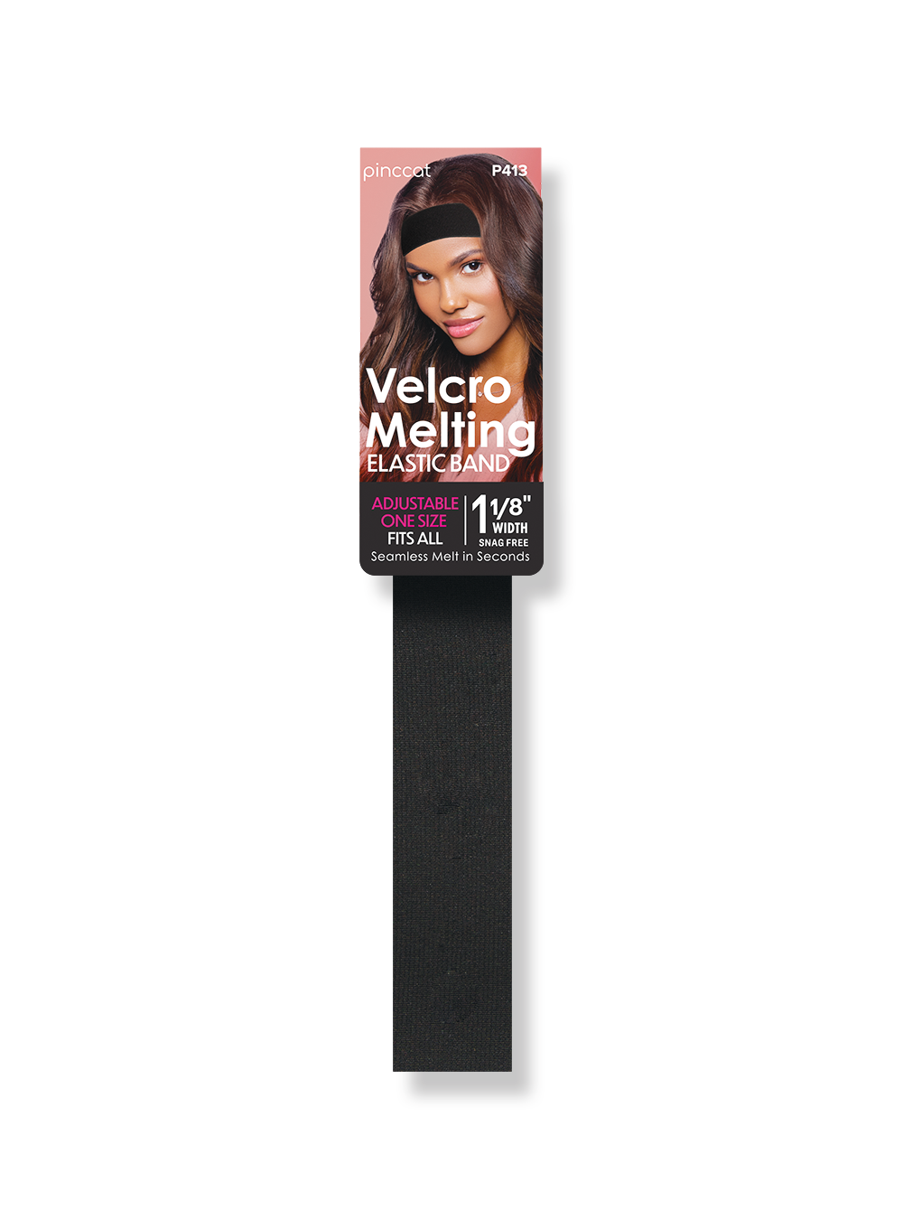 Pinccat Velcro Melting Elastic Band: Secure Lace & Edge Melting | Adjustable & Non-Slip
