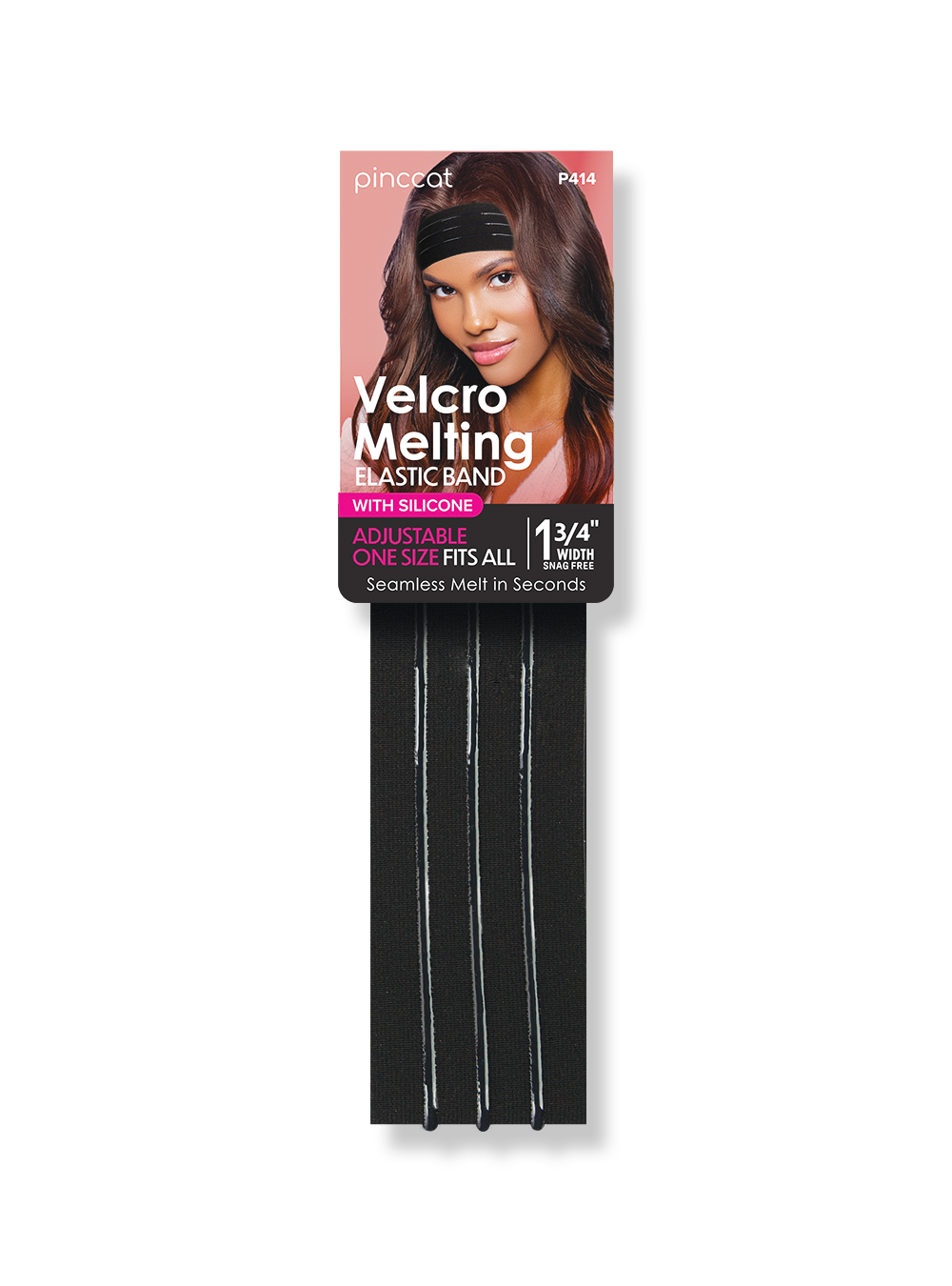 Pinccat Velcro Melting Elastic Band: Secure Lace & Edge Melting | Adjustable & Non-Slip