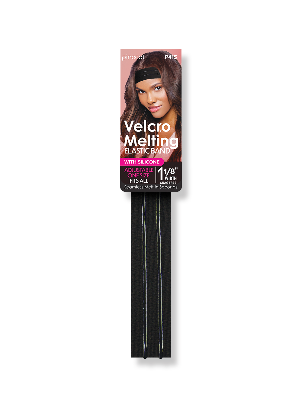 Pinccat Velcro Melting Elastic Band: Secure Lace & Edge Melting | Adjustable & Non-Slip