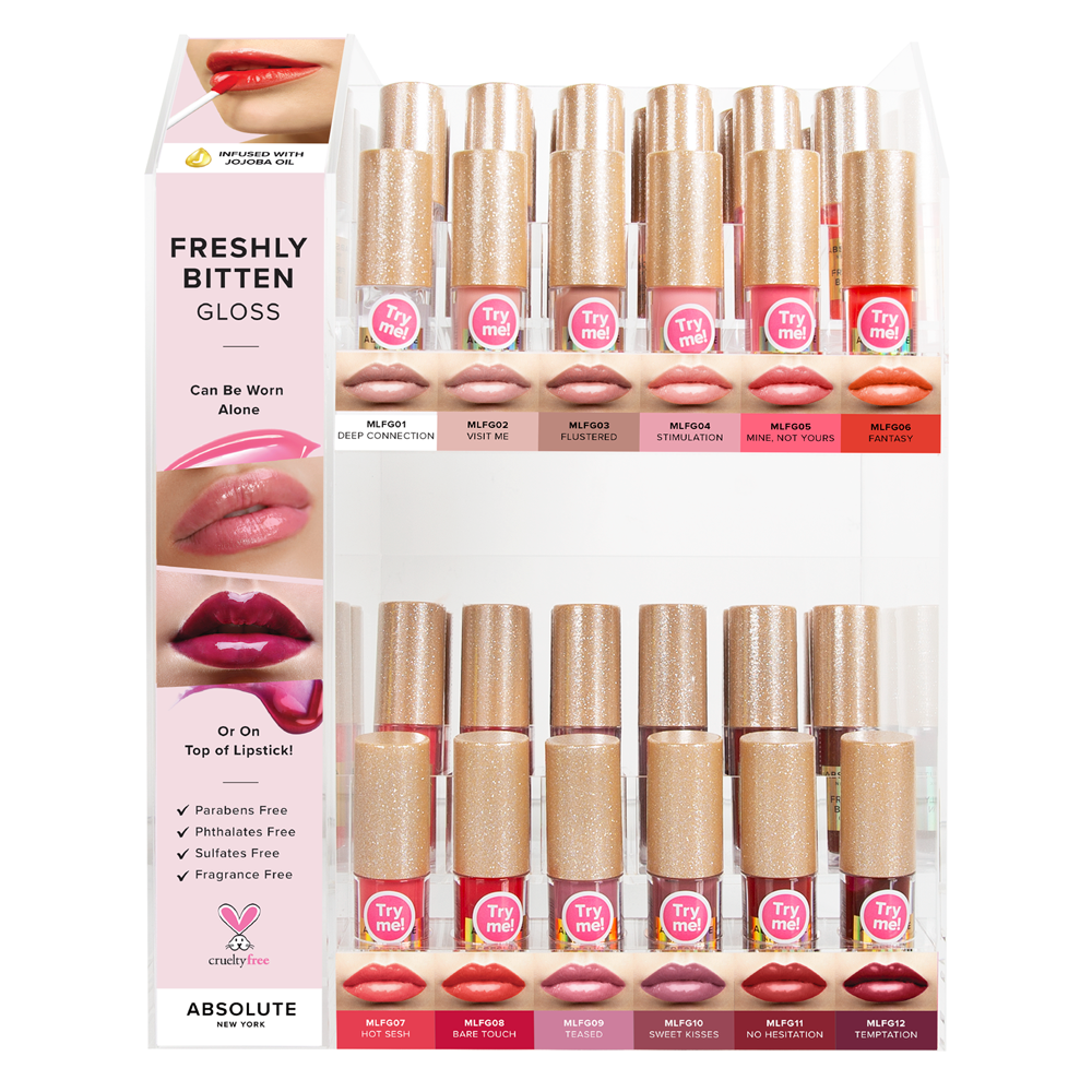 FRESHLY BITTEN LIP GLOSS DISPLAY ST-MLFG