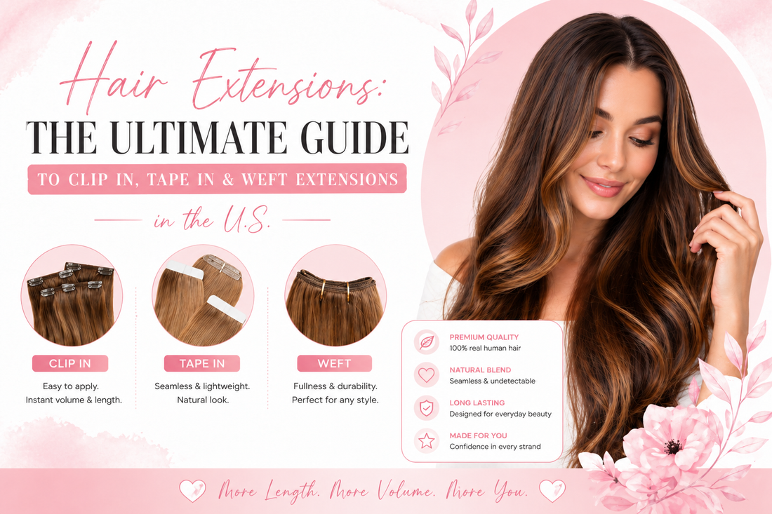 Hairaisers Hair Extensions: The Complete U.S. Buyer's Guide to Clip In, Tape In & Weft Extensions