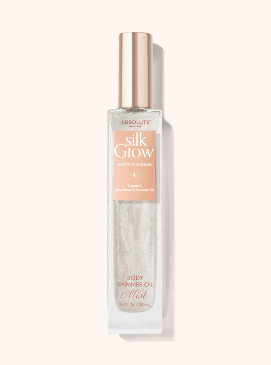 Silk Glow Shimmer Body Oil Mist - White Platinum