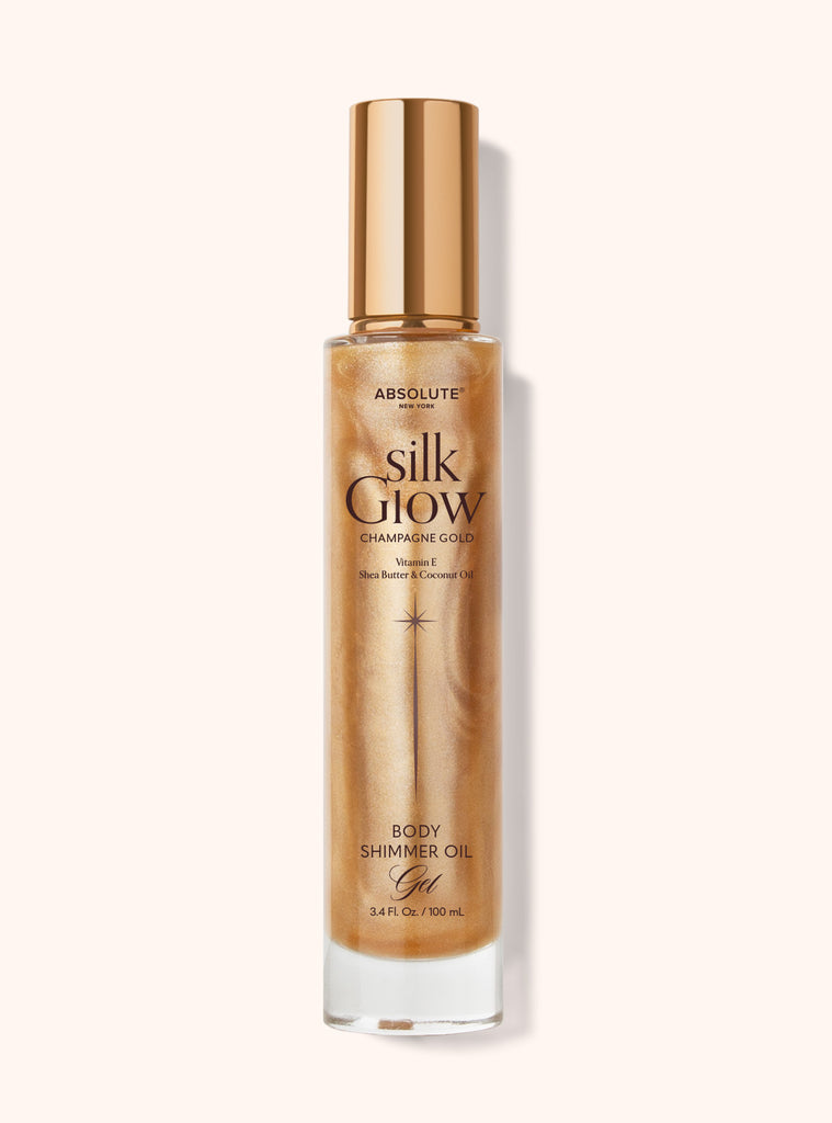 Silk Glow Shimmer Body Oil Gel - Champagne Gold
