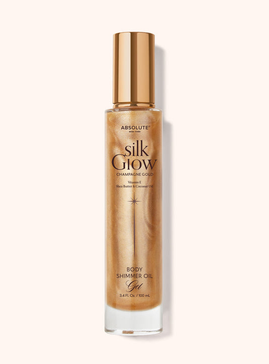 Silk Glow Shimmer Body Oil Gel - Champagne Gold