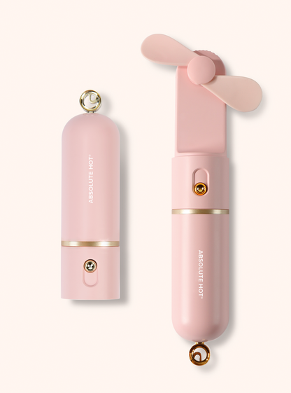 Portable Beauty Fan - Baby Pink