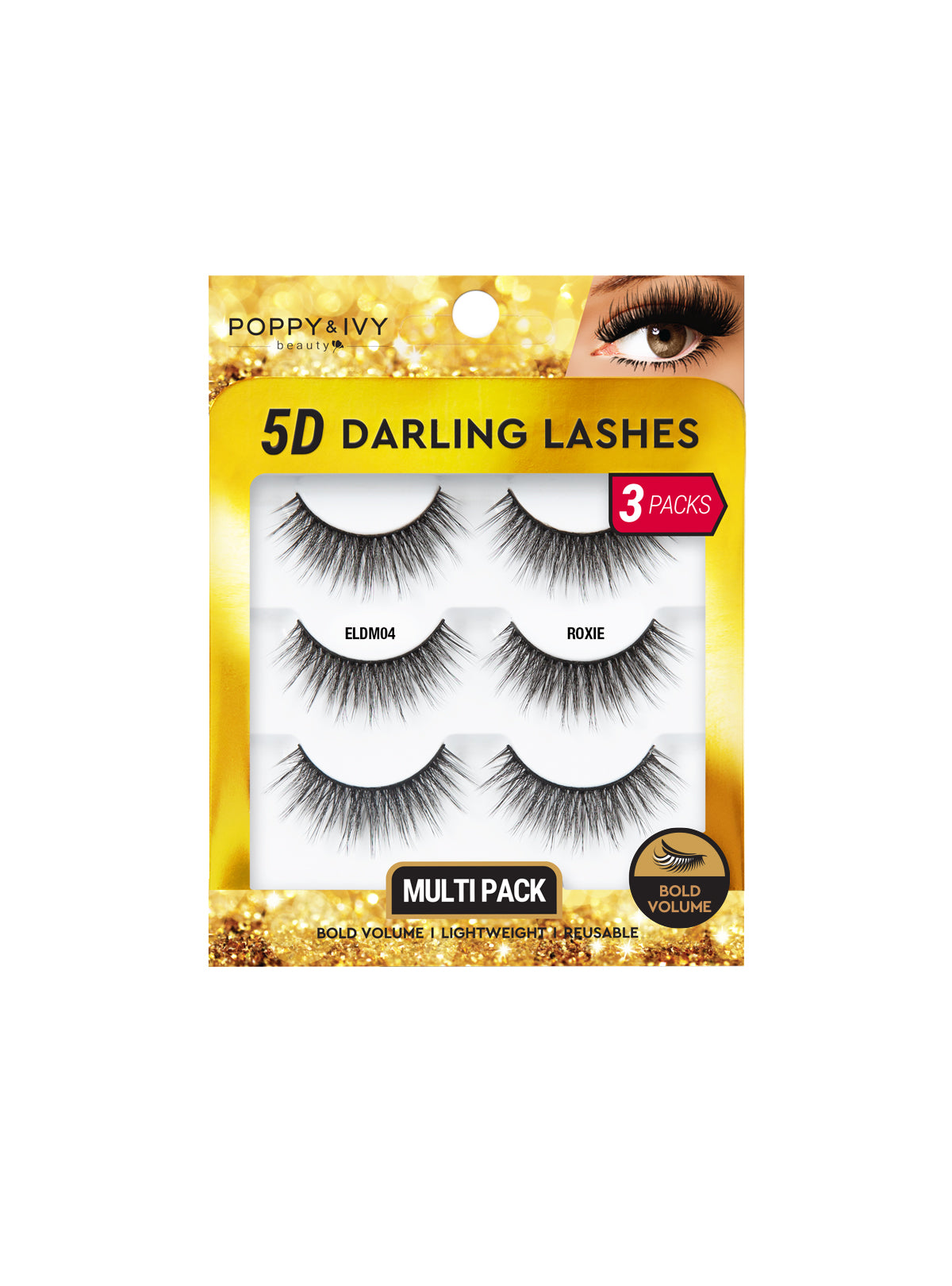 5D DARLING LASHES - 3 PAIRS || ROXIE