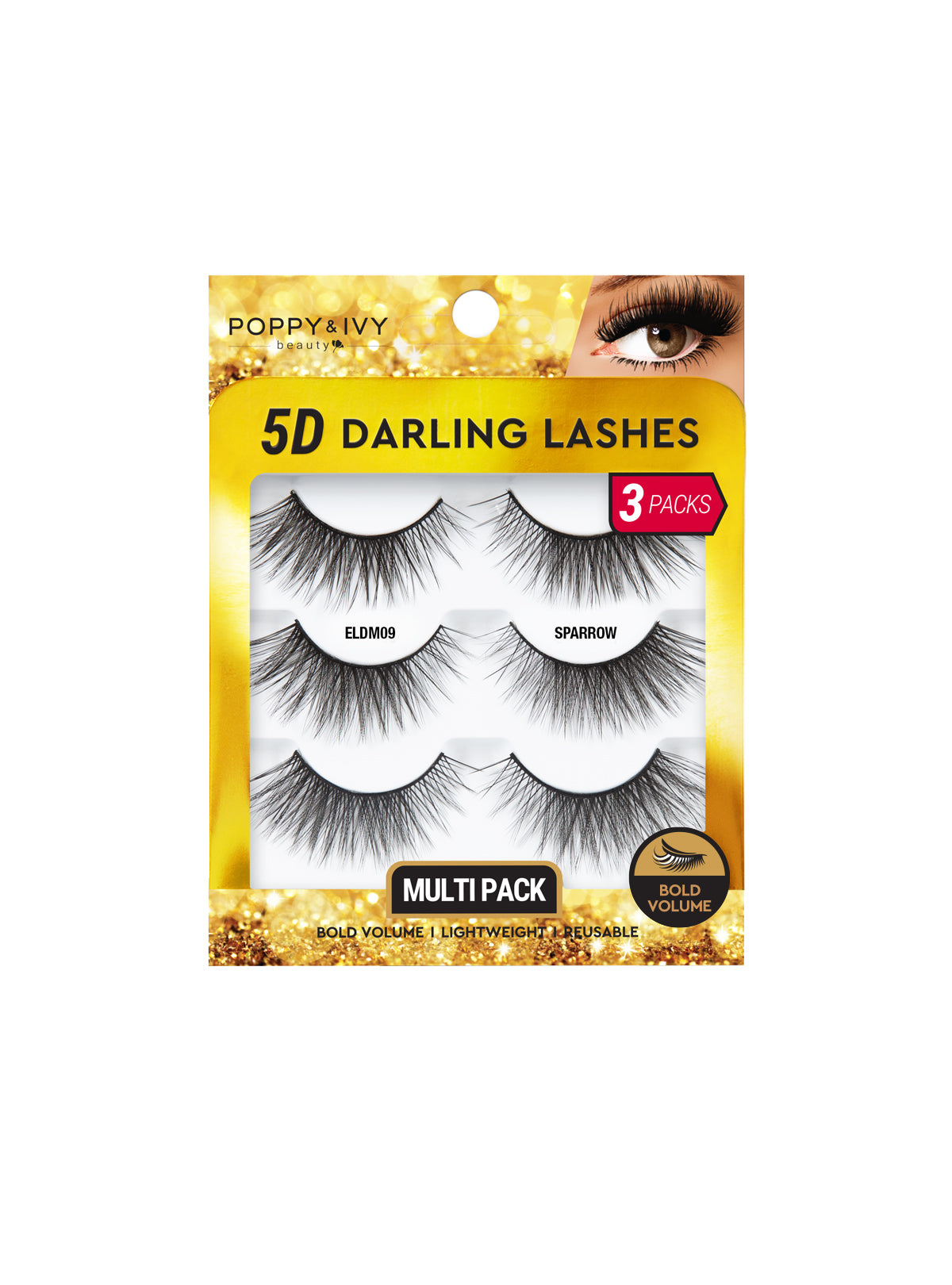 5D DARLING LASHES - 3 PAIRS || SPARROW