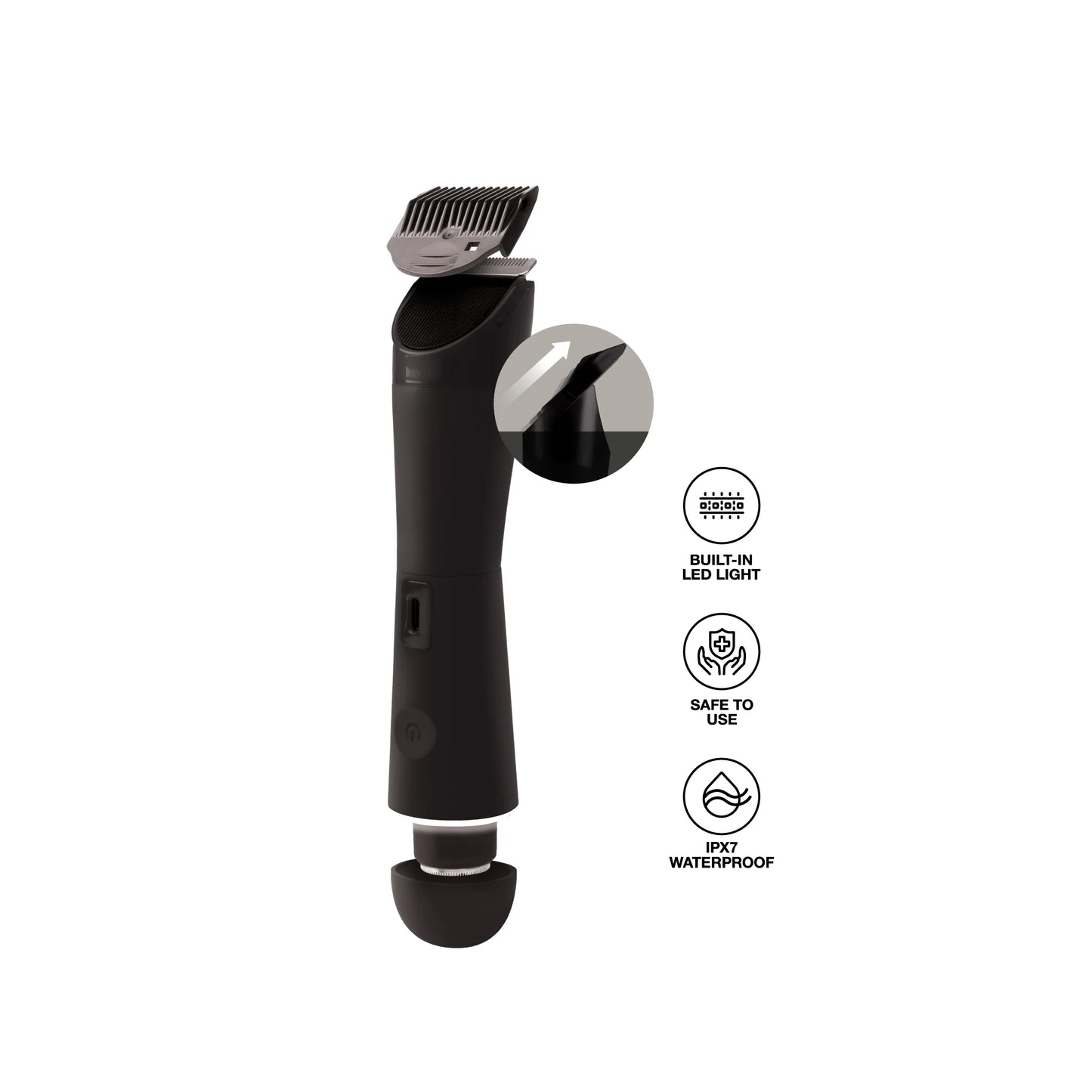 Magic Trim 2-IN-1 Body Trimmer & Shaver  Black