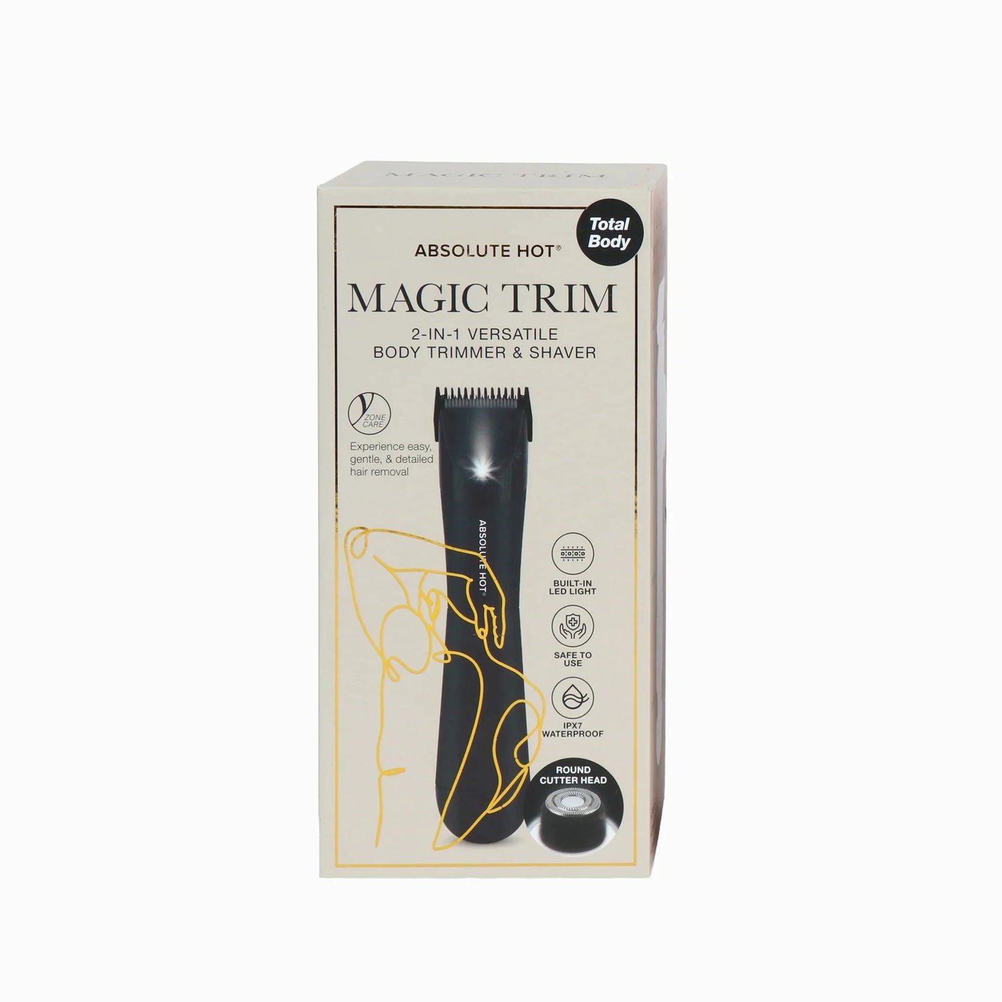 Magic Trim 2-IN-1 Body Trimmer & Shaver  Black