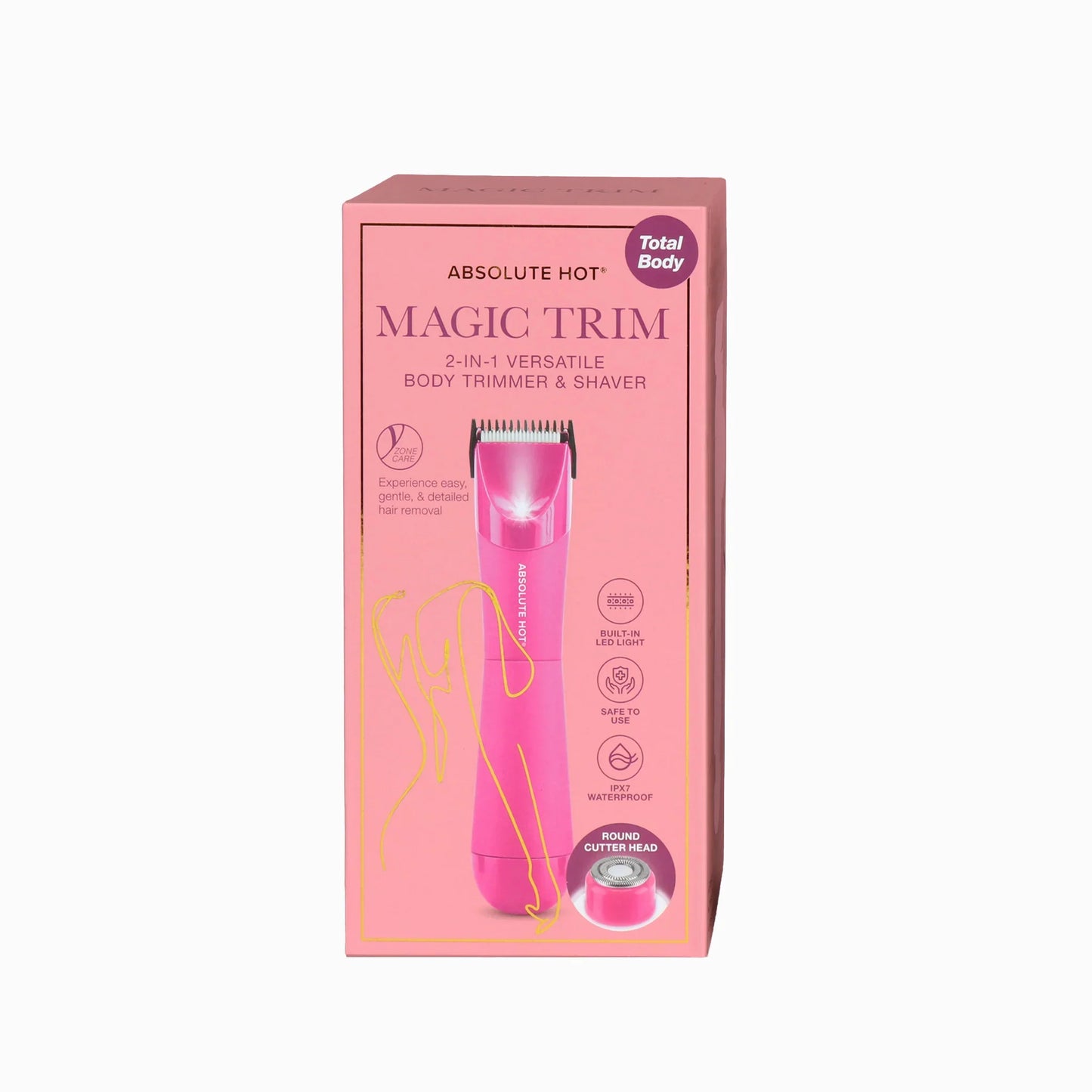 Magic Trim 2-IN-1 Body Trimmer & Shaver  Pink