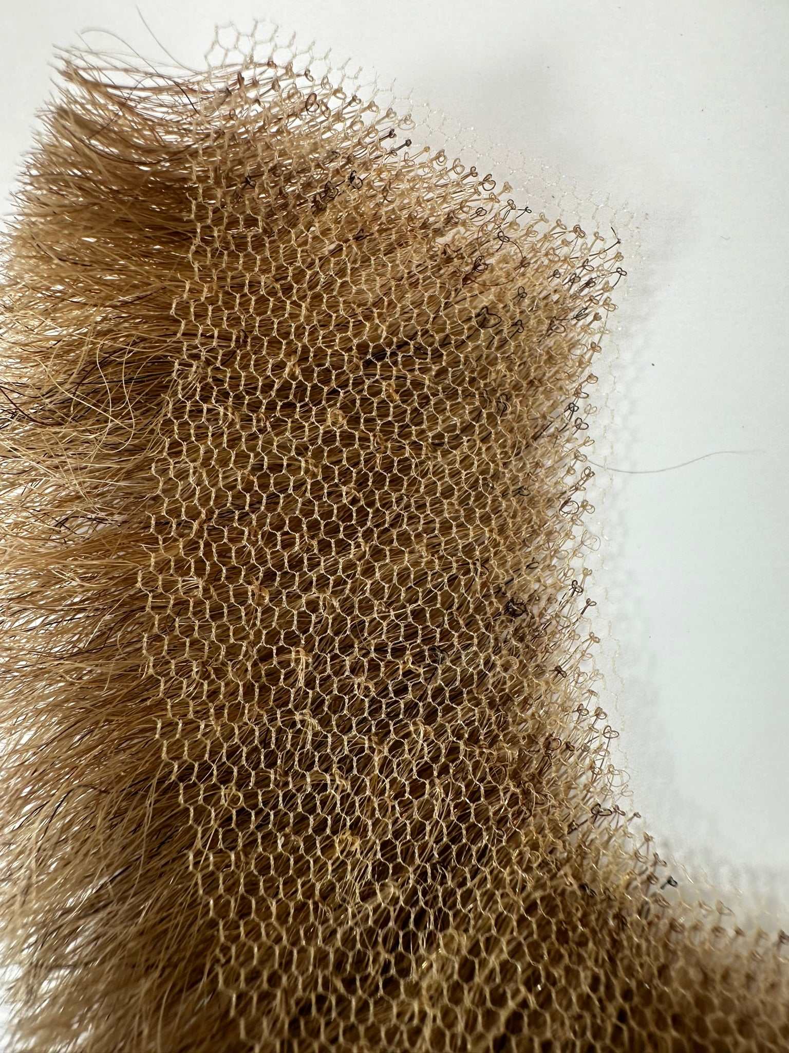 extreme closup image of beard lace