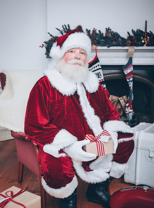 Father Christmas Short Beard and Moustache set