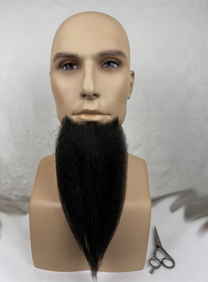 Long full theatrical chin beard