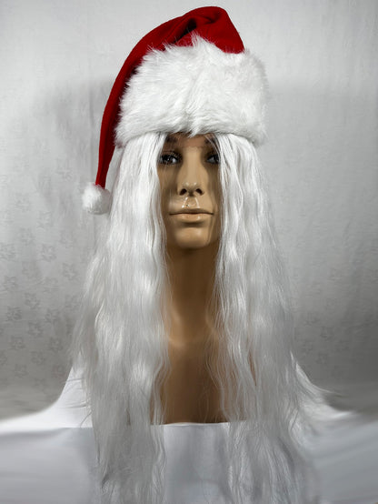 Long Straight Father Christmas Wig