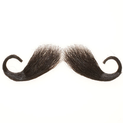 Close up image of waxed moustache