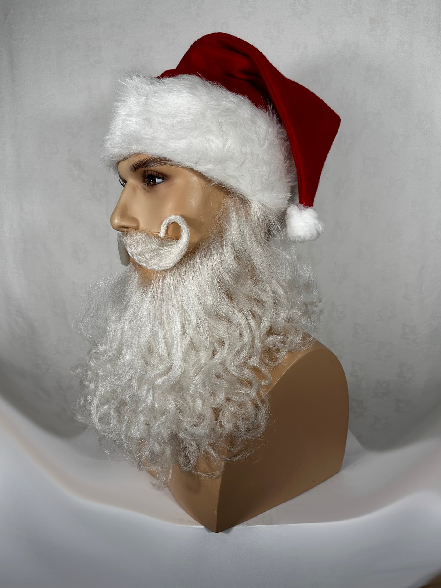 Traditional Curly Father Christmas Beard Set