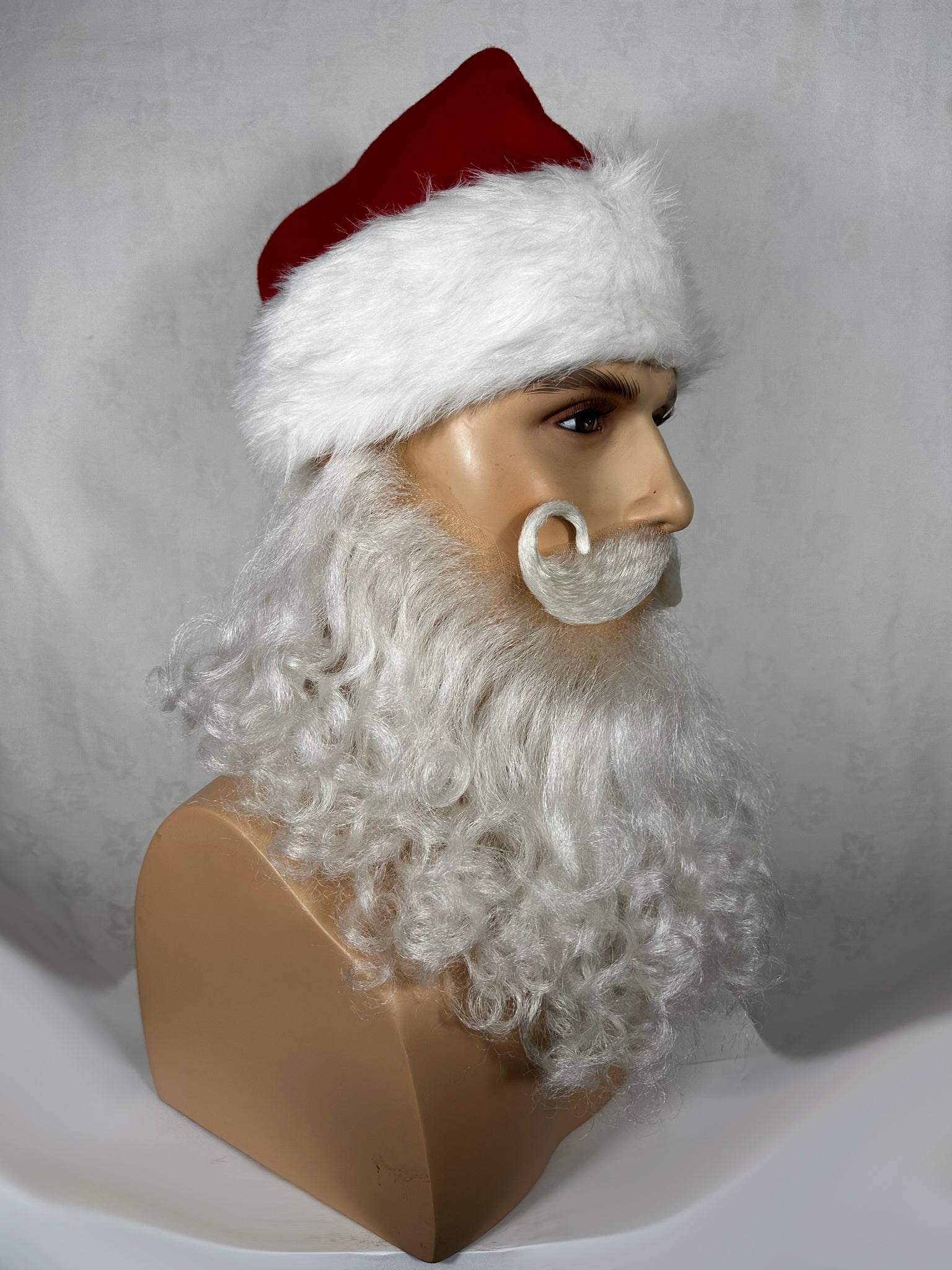 Traditional Curly Father Christmas Beard Set