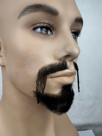 MB3 Chin Beard and Moustache Combination for Fancy Dress