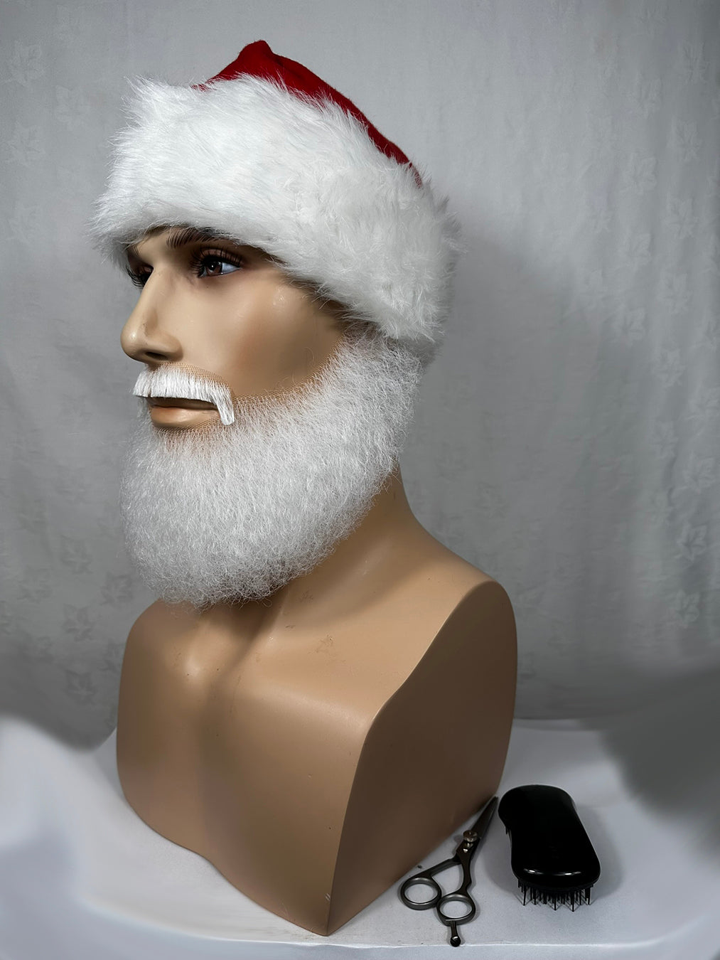 Right Side View of professional Father CHristmas Beard