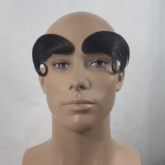 Video of Large volume prosthetic eyebrows