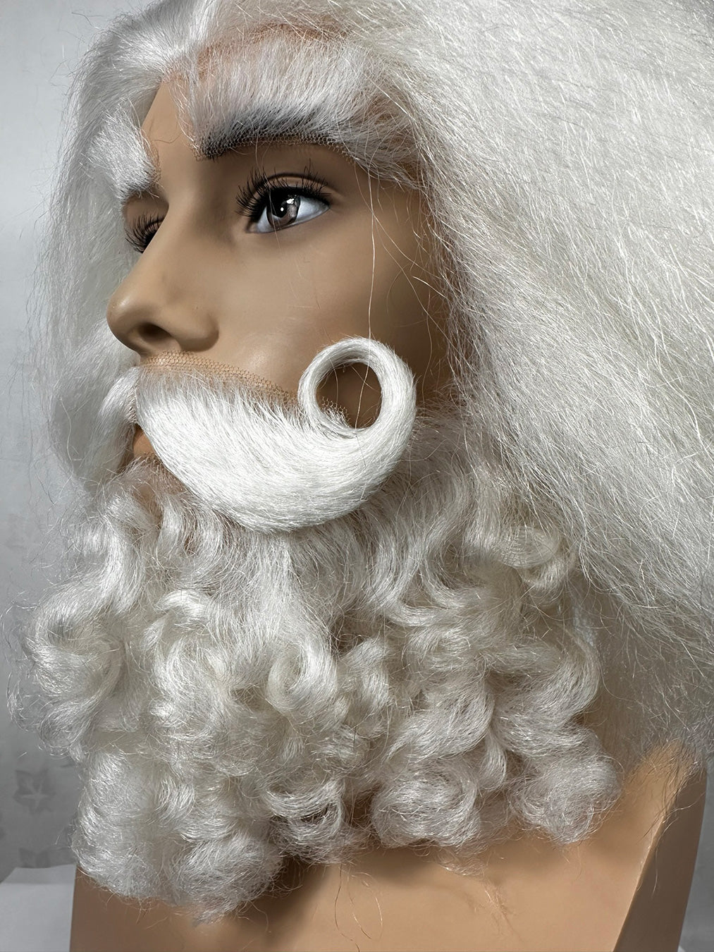 Close up Picture of Father Christmas Beard and Moustache