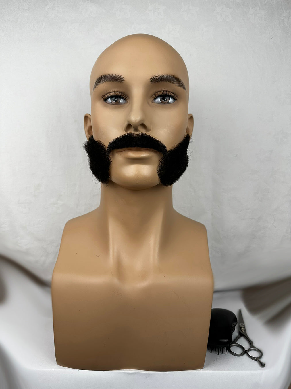 Fake side beard and moustache for actors