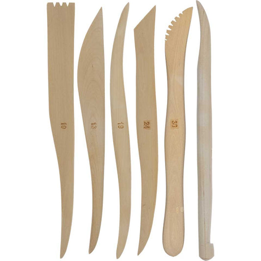 WOODEN MODELING SPATULA SET