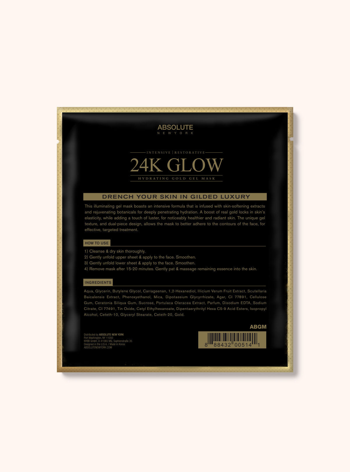 24K Glow Hydrating Gold Gel Mask Default Title