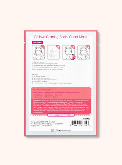 Facial Sheet Masks AFSM03 Relieve