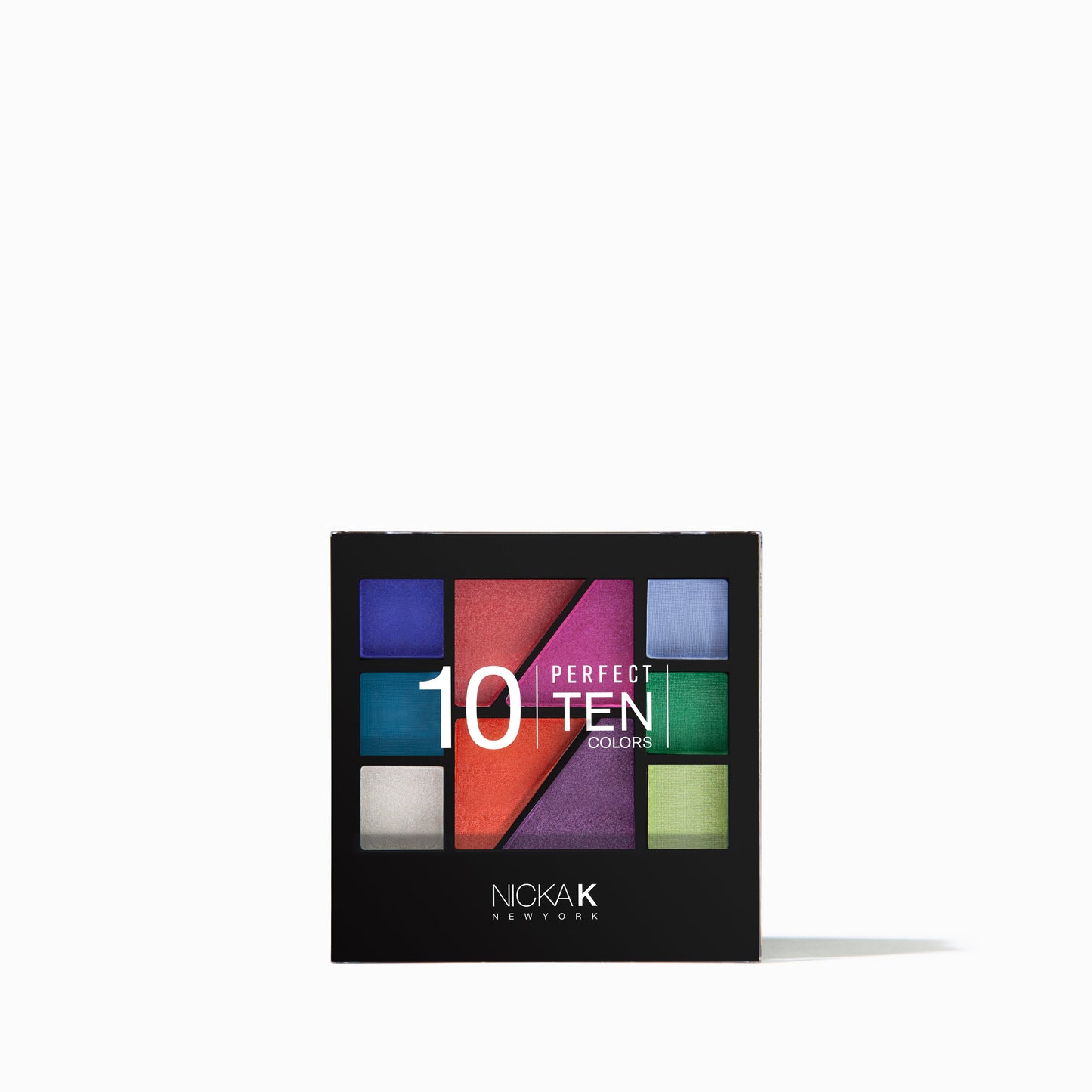 10 Perfect Ten Colors Front Shot | Eyeshadow & Blush Palette by Nicka K - AP020