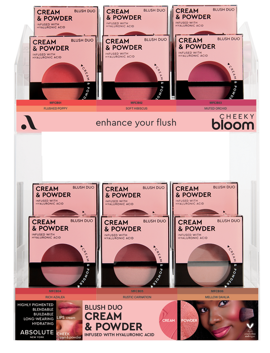 CHEEKY BLOOM CREAM & POWDER Display ST-MFCB