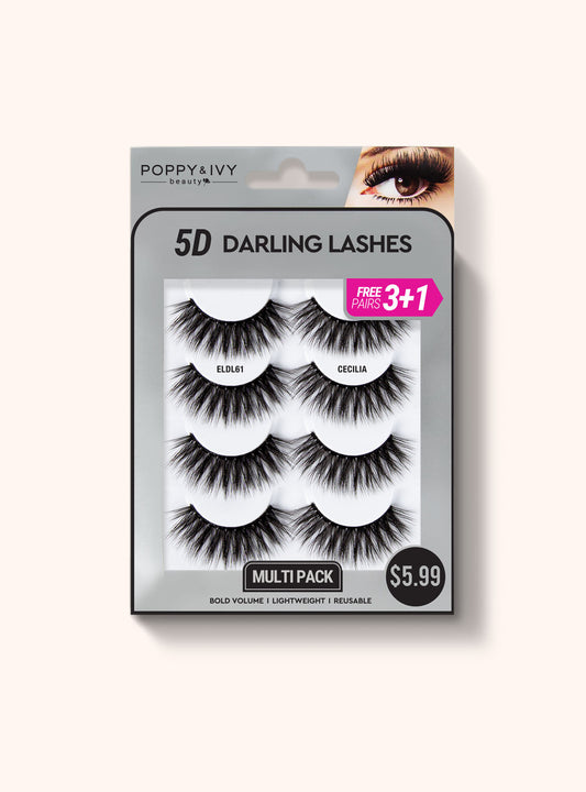 5D Darling Lashes - 4 Pairs || Cecilia