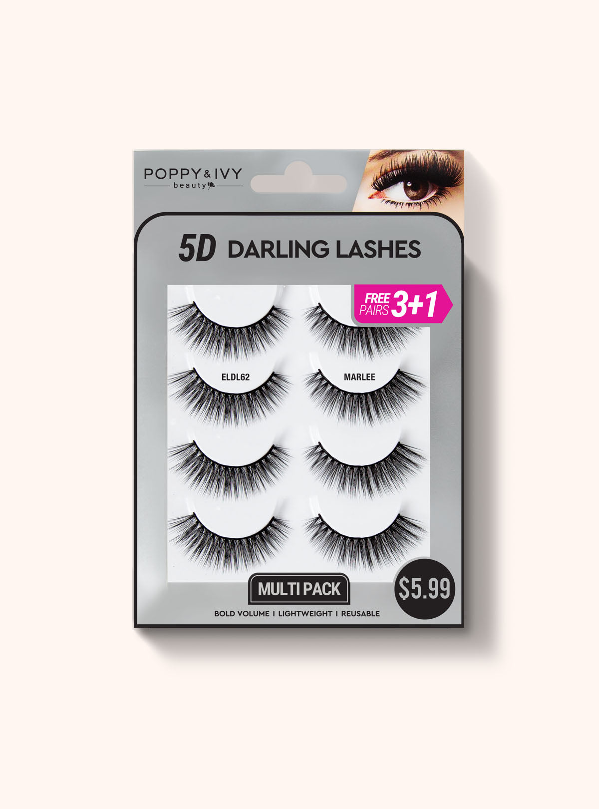 5D Darling Lashes - 4 Pairs || Marlee