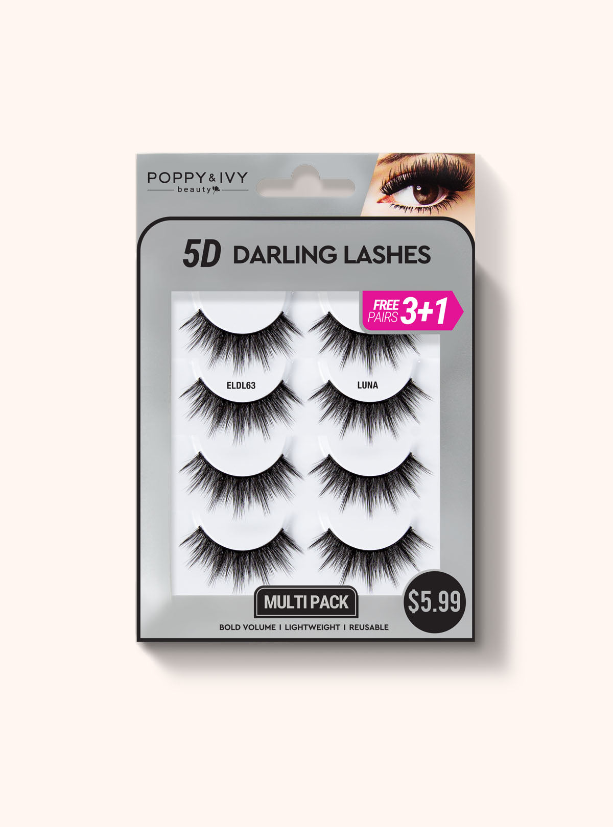 5D Darling Lashes - 4 Pairs || Luna