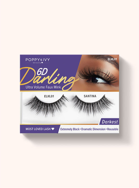 Poppy & Ivy 6D Darling Lashes || Santina