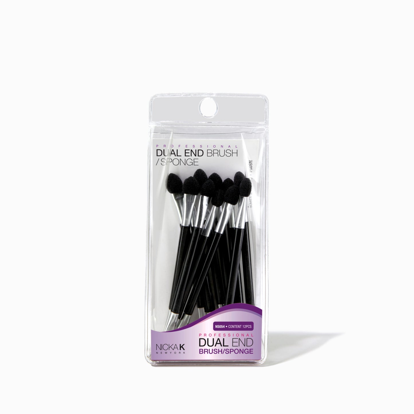 Dual End Brush & Sponge Applicator | Eyes by Nicka K - NS054