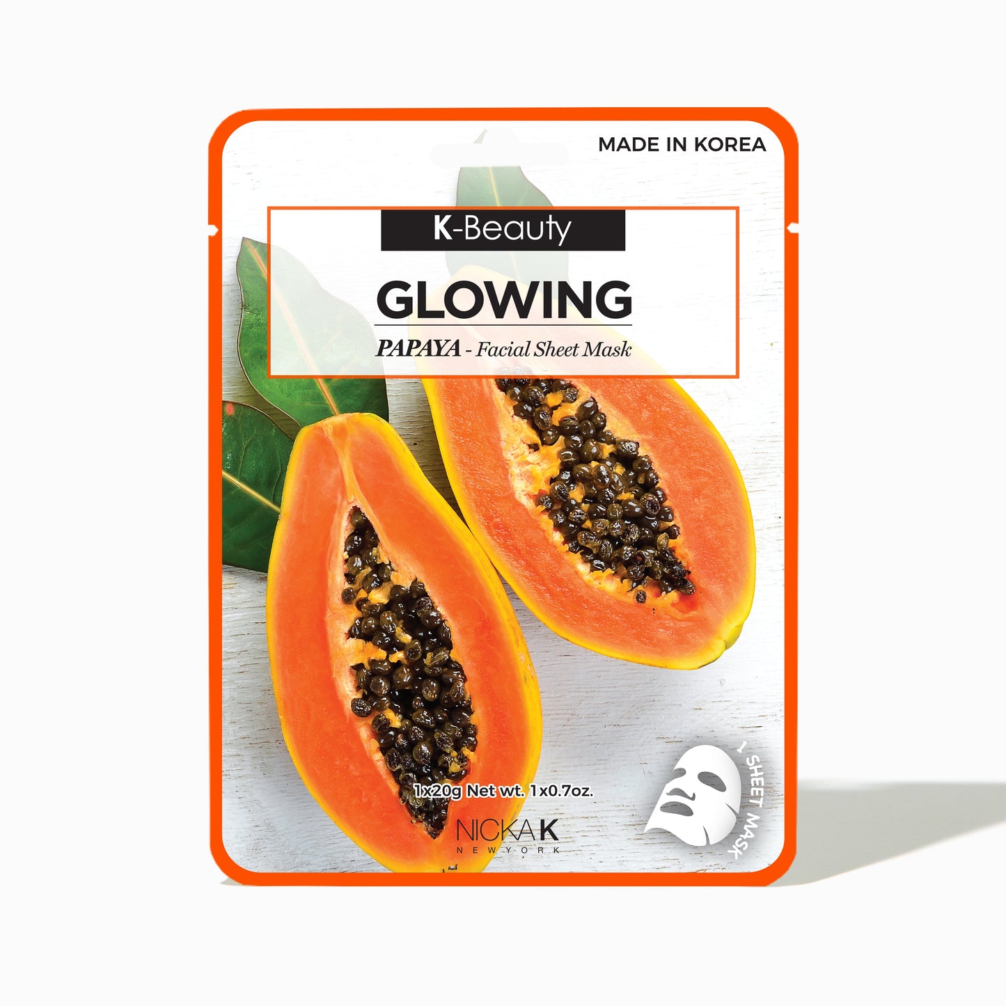 FACIAL SHEET MASK - PAPAYA