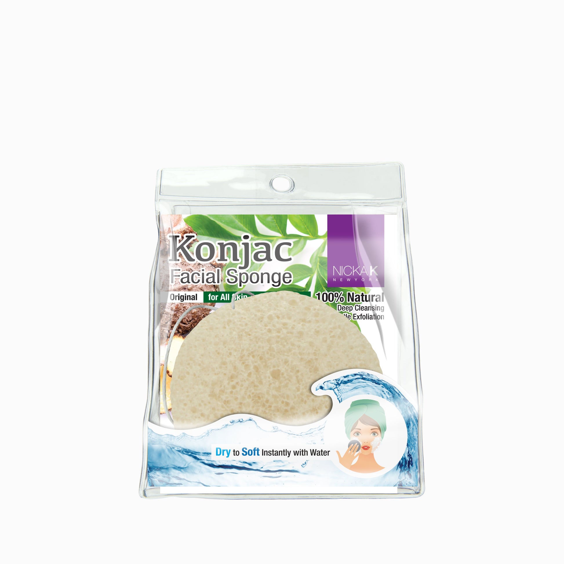 Konjac Facial Sponger | Face by Nicka K - ORIGINAL NS062