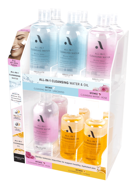 ALL-IN 1 CLEANSING WATER & OIL RETAIL DISPLAY ST-SFCW