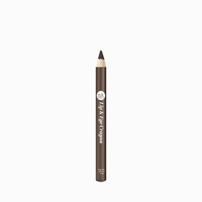 Lip & Eye Crayon | Lips by Nicka K - DARK BROWN ESCR03