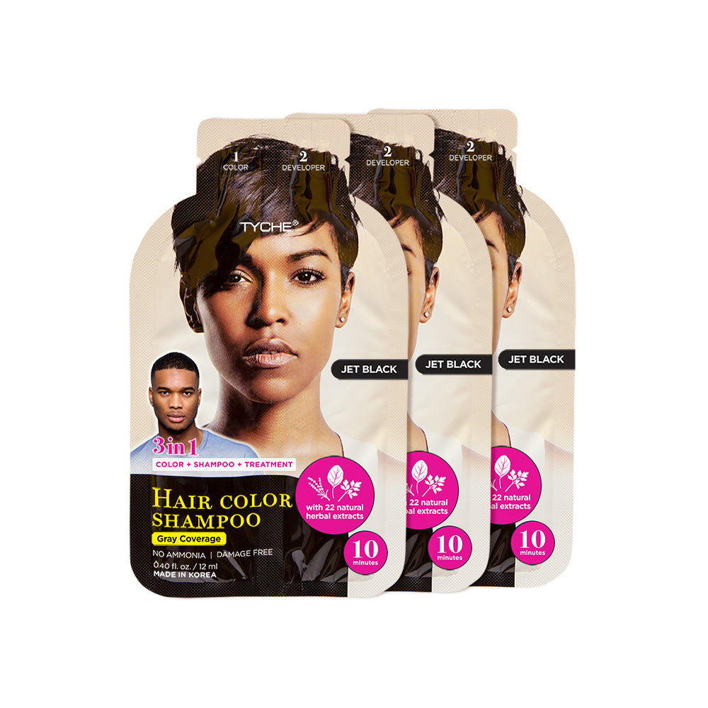 Magic Hair Color Shampoo | Hair by Nicka K - JET BLACK HLSM01